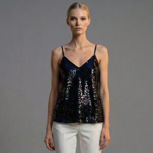 Sequin Black Cami Top Zarina Collection